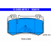 13.0460-4819.2 ATE Комплект тормозных колодок, дисковый тормоз