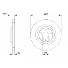 0 986 479 299 BOSCH Тормозной диск