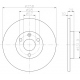 8DD 355 102-421 HELLA PAGID Тормозной диск