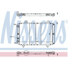 63557 NISSENS Радиатор, охлаждение двигателя