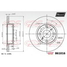 861016.6060 MAXTECH Тормозной диск