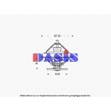 751885N AKS DASIS Термостат, охлаждающая жидкость