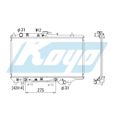 PA060543 KOYO P-tank corrugate-fin ass'y