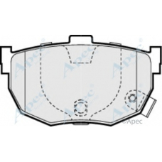 PAD999 APEC Комплект тормозных колодок, дисковый тормоз