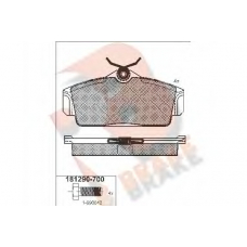 RB1290-700 R BRAKE Комплект тормозных колодок, дисковый тормоз