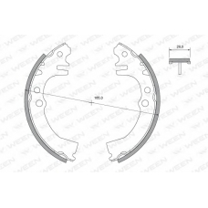 152-2450 WEEN Комплект тормозных колодок