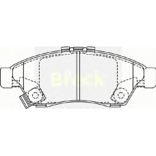 23817 00 C BRECK Комплект тормозных колодок, дисковый тормоз