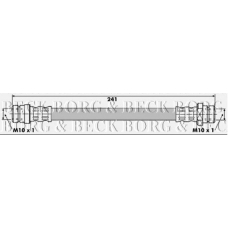 BBH6252 BORG & BECK Тормозной шланг