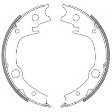 BSA2207.00 OPEN PARTS Комплект тормозных колодок