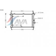 OL2266 AVA Радиатор, охлаждение двигателя