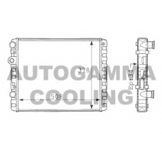 101082 AUTOGAMMA Радиатор, охлаждение двигателя