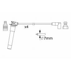 0 986 357 160 BOSCH Комплект проводов зажигания