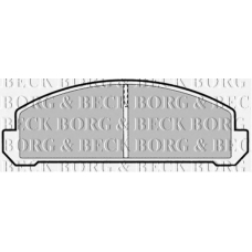 BBP1289 BORG & BECK Комплект тормозных колодок, дисковый тормоз