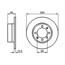 0 986 478 116 BOSCH Тормозной диск