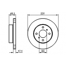 0 986 479 241 BOSCH Тормозной диск