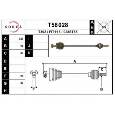 T58028 EAI Приводной вал