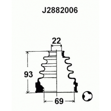 J2882006 NIPPARTS Комплект пылника, приводной вал