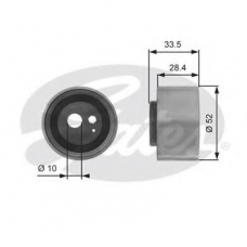T41032 GATES Натяжной ролик, ремень грм