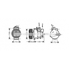 AIK295 Prasco Компрессор, кондиционер