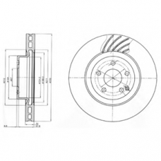 BG3877 DELPHI Тормозной диск