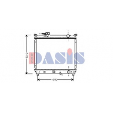 320006N AKS DASIS Радиатор, охлаждение двигателя