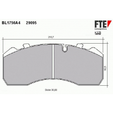 BL1756A4 FTE Колодки тормозные