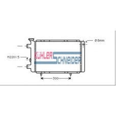 0900901 KUHLER SCHNEIDER Радиатор, охлаждение двигател