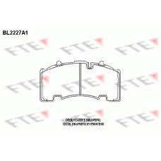 BL2227A1 FTE Комплект тормозных колодок, дисковый тормоз
