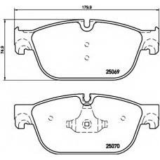 8DB 355 021-141 HELLA Комплект тормозных колодок, дисковый тормоз