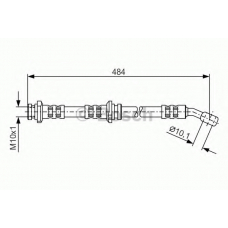 1 987 476 801 BOSCH Тормозной шланг