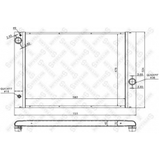 10-25336-SX STELLOX Радиатор, охлаждение двигателя