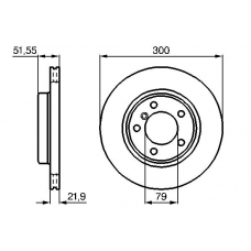 0 986 478 571 BOSCH Тормозной диск