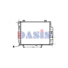 120900N AKS DASIS Радиатор, охлаждение двигателя