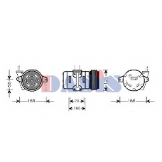 851106N AKS DASIS Компрессор, кондиционер