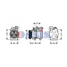 851697N AKS DASIS Компрессор, кондиционер