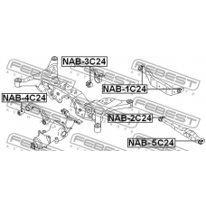 NAB-3C24 FEBEST Опора, дифференциал