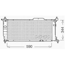 DRM20013 DENSO Радиатор, охлаждение двигателя
