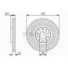 0 986 479 S30 BOSCH Тормозной диск