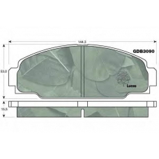 GDB3090 TRW Комплект тормозных колодок, дисковый тормоз