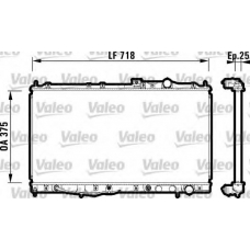 734142 VALEO Радиатор, охлаждение двигателя