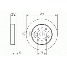 0 986 479 697 BOSCH Тормозной диск