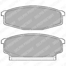 LP610 DELPHI Комплект тормозных колодок, дисковый тормоз