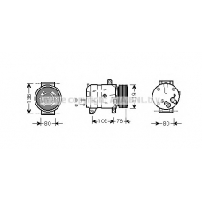 RTK069 Prasco Компрессор, кондиционер