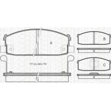 8110 14058 TRIDON Brake pads - front