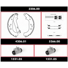 3206.00 REMSA Комплект тормозов, барабанный тормозной механизм