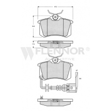 FB210634 FLENNOR Комплект тормозных колодок, дисковый тормоз