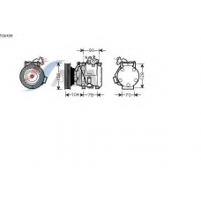 TOK439 AVA Компрессор, кондиционер