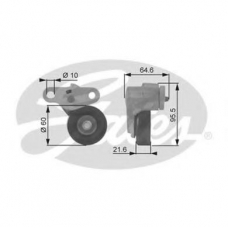 T38159 GATES Натяжной ролик, поликлиновой  ремень
