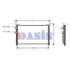 372050N AKS DASIS Конденсатор, кондиционер