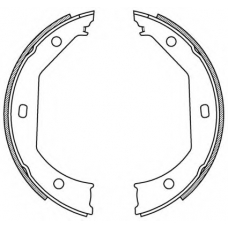 BSA2198.00 OPEN PARTS Комплект тормозных колодок